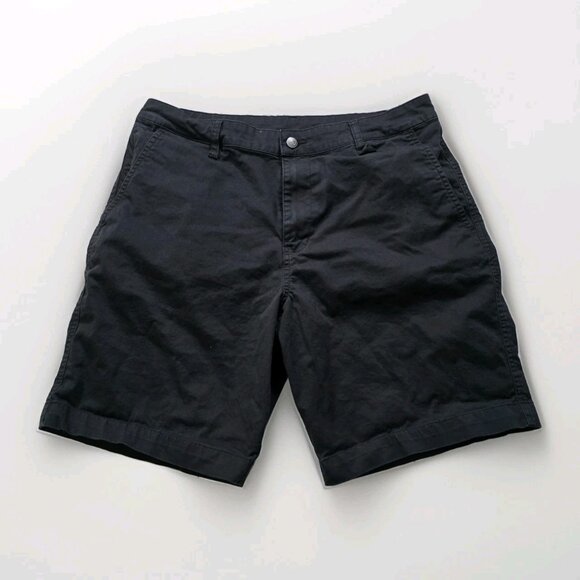 Tentree Shorts Mens 33 Black Organic Cotton Sustainable Comfort Hiking Stretch - Picture 1 of 16